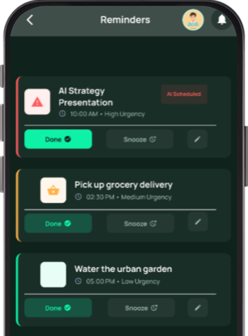SayRemind App Dashboard